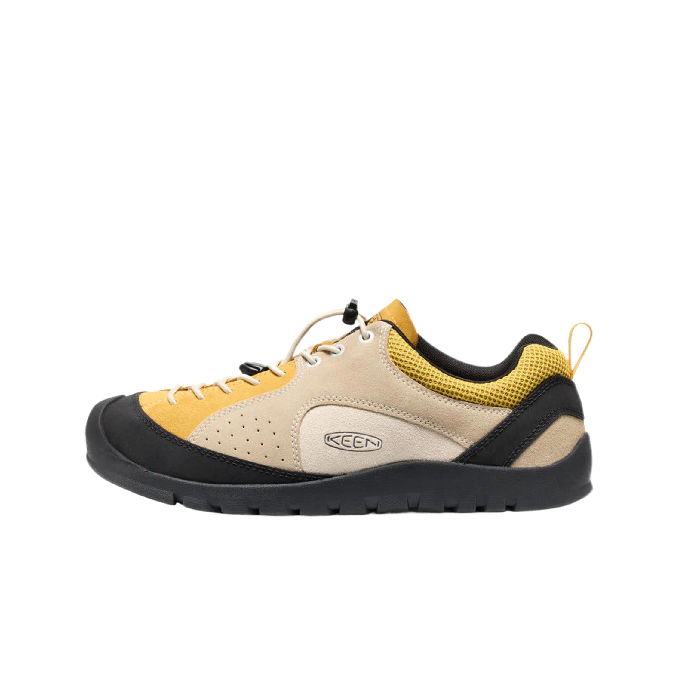 Keen Jasper Rocks Leather Low top Outdoor Shoes Men s Beige Yellow Black 1031345 40