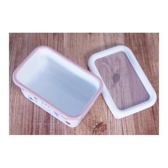Fuji Enamel Miffy Bloom Deep Square Container S Size MF26-DS