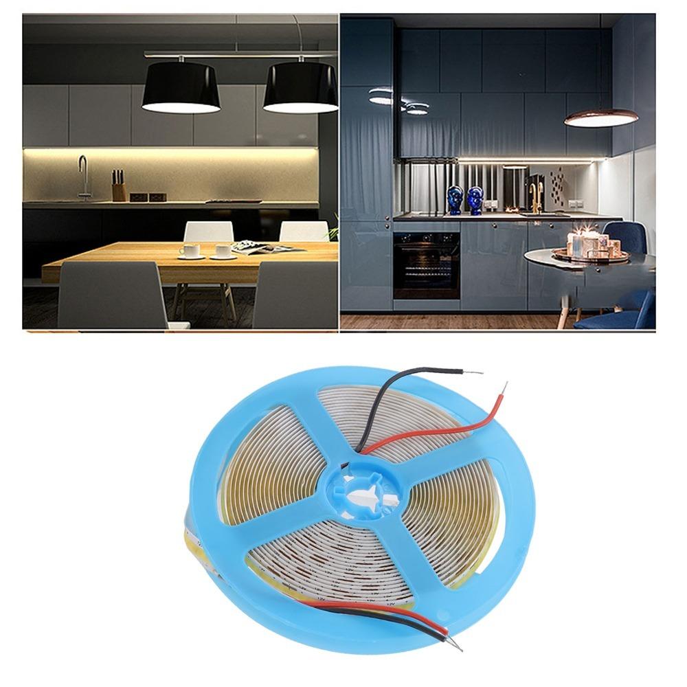 Self Adhesive LED Strip Lamp 90 CRI COB LED Tape Lamp Uniform Glow COB LED Strip Light  Living Room