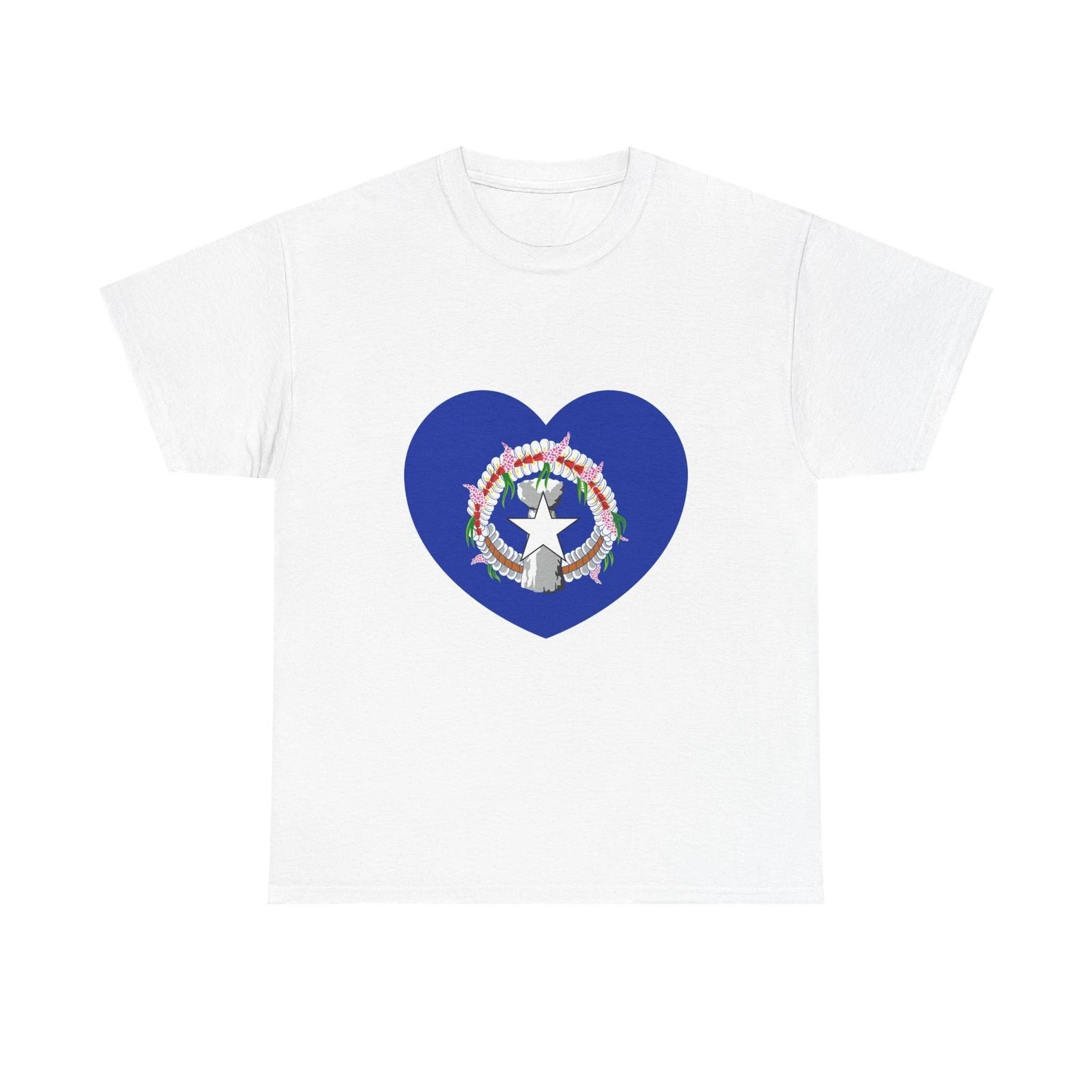 Heart Flag of the Northern Mariana Islands - T shirt 3XL