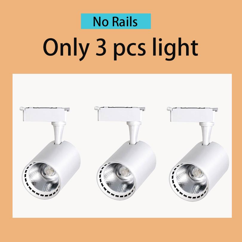 Set Led Track Light Fixture COB Track Lighting Wall Lamp Rail 220V Spot Lights Led track rail Spotlight Clothing Store Shop Home