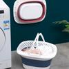 Zusammenklappbarer Wäschekorb aus Kunststoff, zusammenklappbarer Pop-Up-Korb für schmutzige Kleidung im Badezimmer, großer Aufbewahrungsbehälter aus Kunststoff für den Haushalt