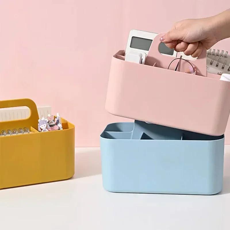 New Desktop Can Be Superimposed Organizer Box Cosmetics Division Multi-functional Storage Box Bedroom Table Portable Storage Box