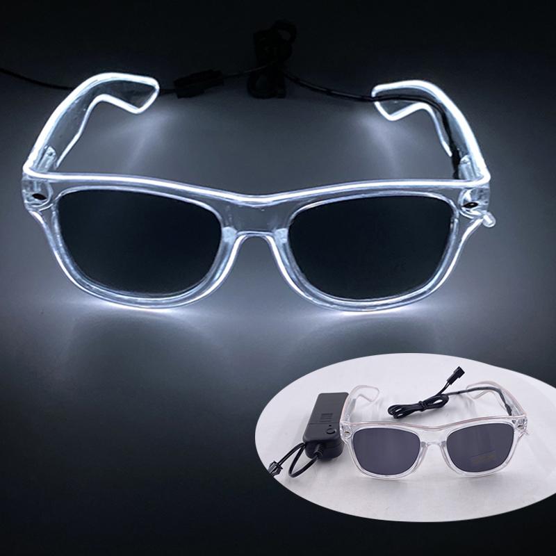 Nuovi Occhiali Stile Cyberpunk Cool Decorazione Luminosa per Feste Occhiali da Sole LED Luminosi Illuminazione Bar Rave Musica Festa da Ballo