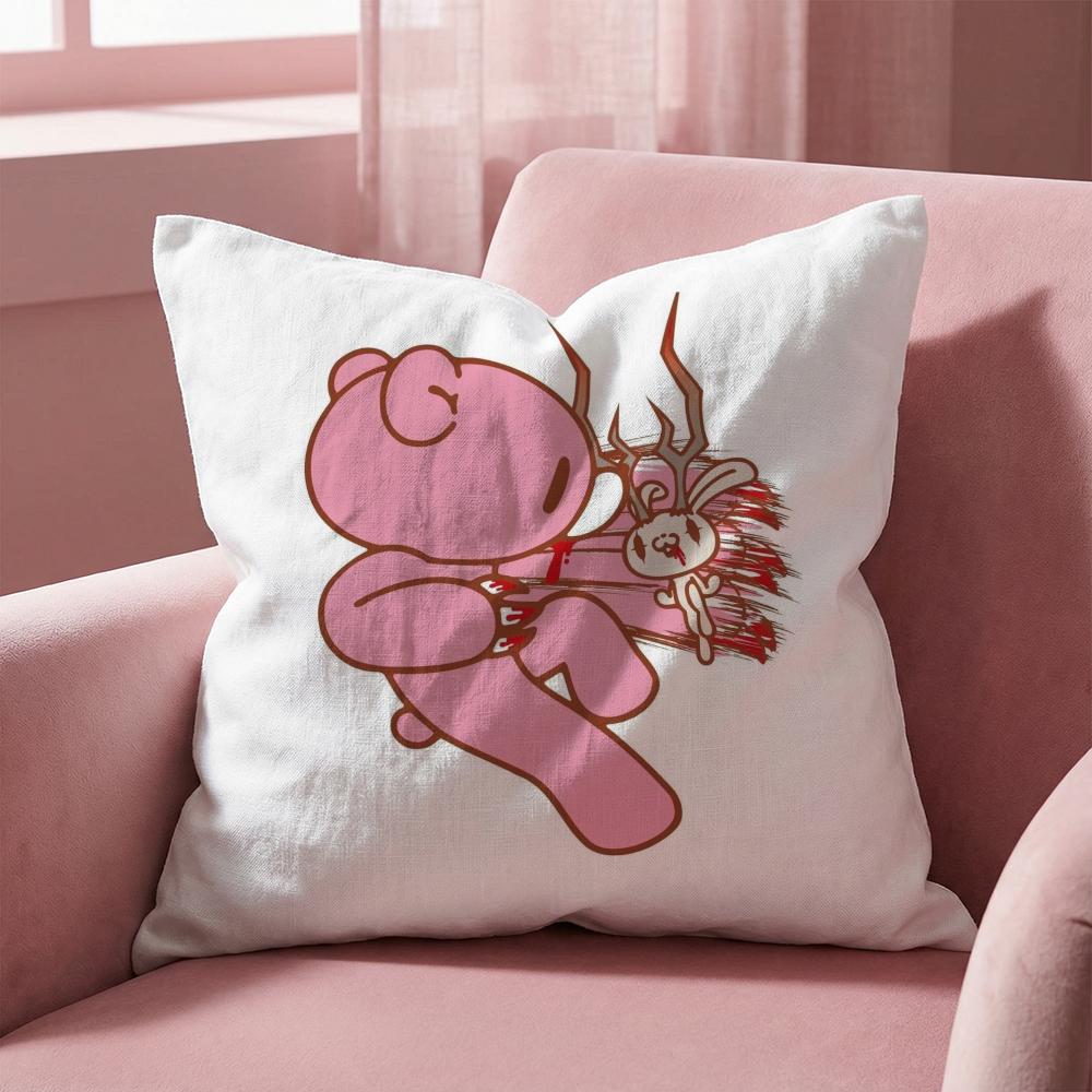 G-Gloomy Bear CARTOON Cushion Cover Multi-Scene Pillow Cover for Home & Car - Reversible, Soft & Durable for Daily Use