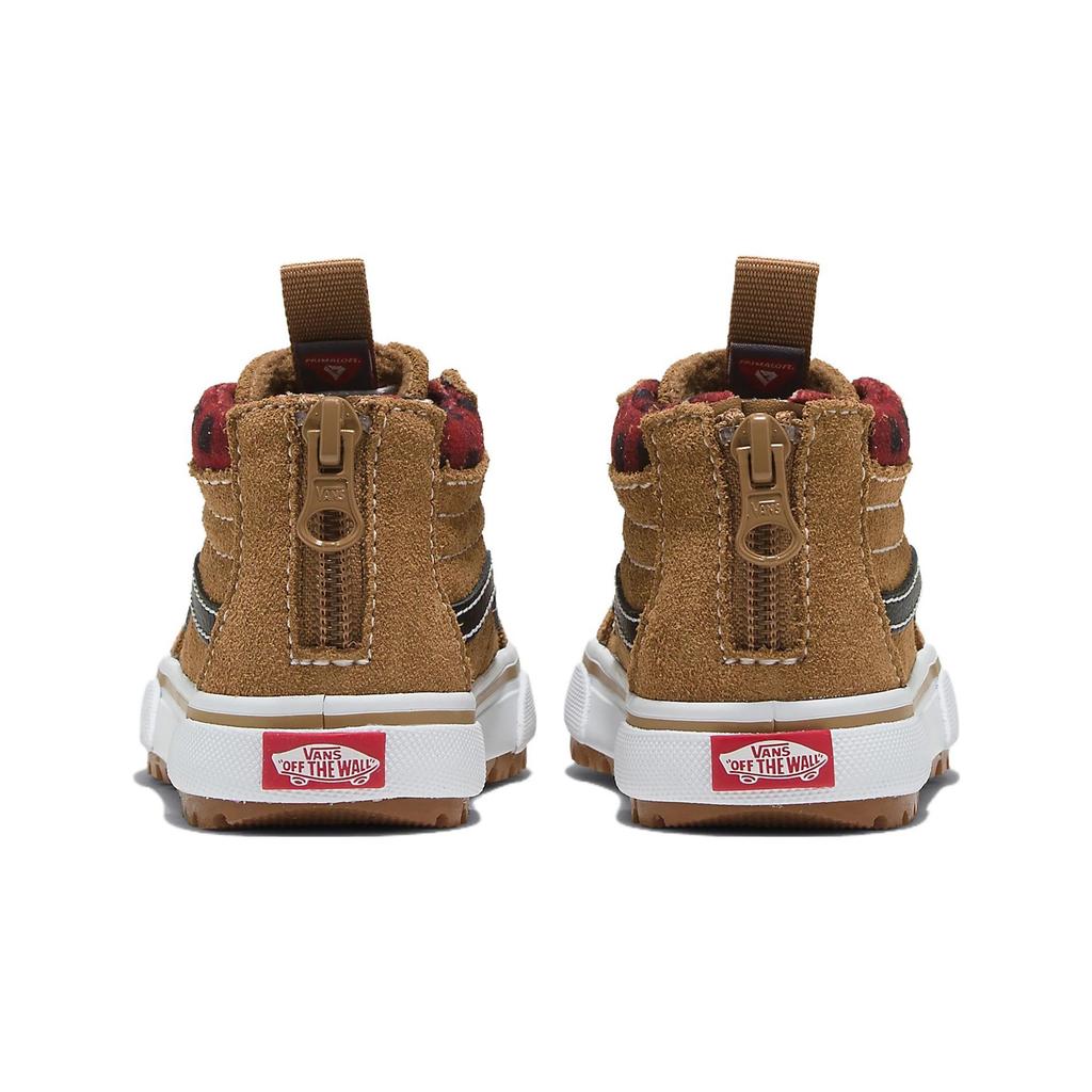 Vans Sk8 Comfortable Versatile High-Top Walking Shoes Baby Sneaker Brown VN0A5HZ3Y49