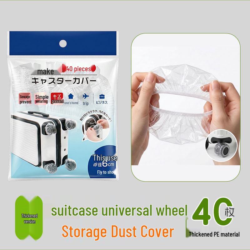 Disposable Dust Protection Covers for Suitcase Wheels Disposable Suitcase Wheel Dust Cover прозрачный