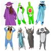 Yoshi Cartoon Animal Onesie Pajamas Unisex Fleece Cosplay Costume Black White Dragon