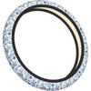 Blue Floral Steering Wheel Cover For Women & Men – Universal 15 Inch Car Accessories, Non-Slip & Stylish Design, Fits Most Cars, SUVs, And Auto