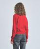 Knitted (W) Basic Essential Washable Round Cardigan Red