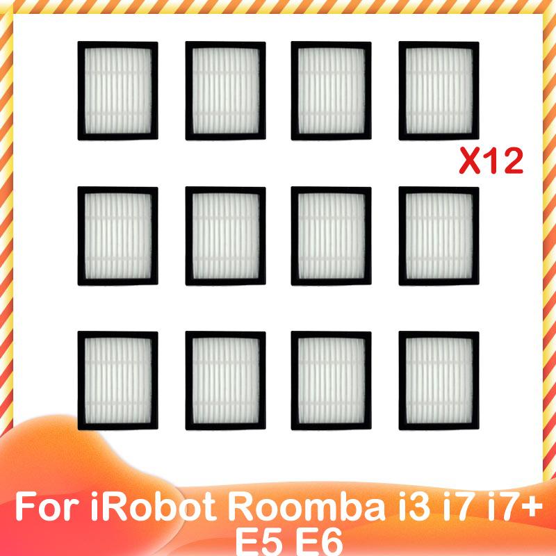 For iRobot Roomba I3 I7 I7+ E5 E6 E7 Robot Vacuum Main Side Brush Roller Hepa Filter Dust Bag Rag Part For Cleaner Replacement