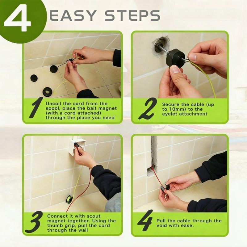 Strong ABS Magnetic Fishing Device For DIY Home Electrical And Data Projects