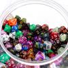 24/56pcs Polyhedral Dice with Black Bag Creating Atmosphere Tool for Game Room Backyard Friends Family Gathering XJM