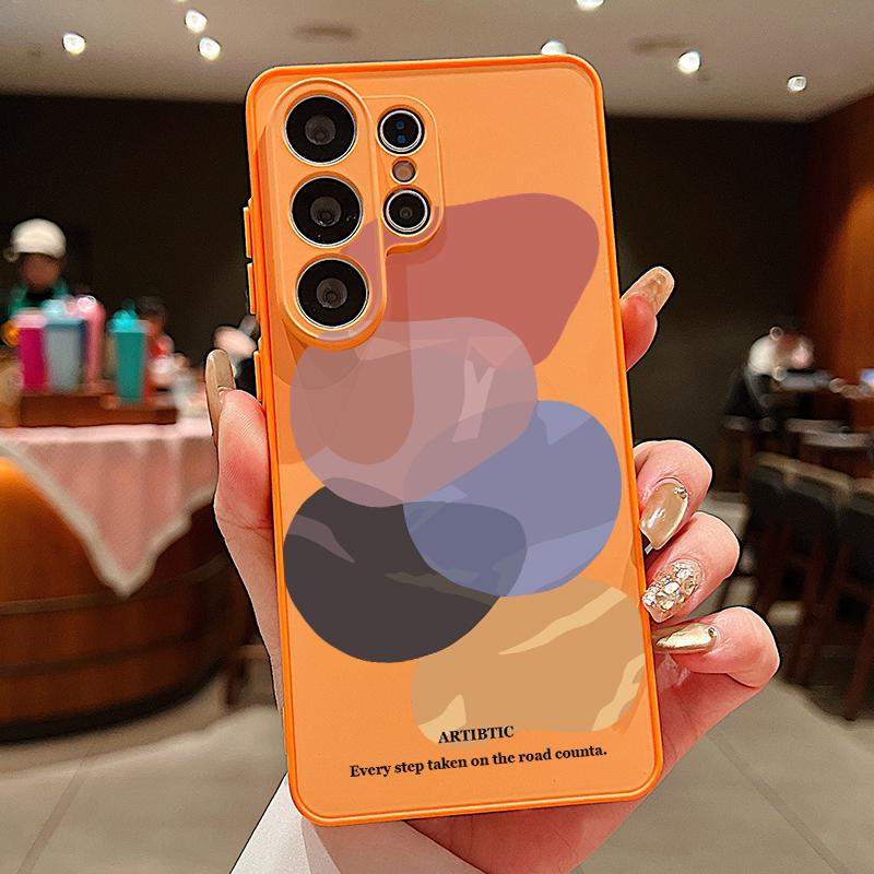 Watercolor Spots Print Case For Samsung S26 Ultra S25 FE S24 S24 Plus A57 A37 A17 A56 A36 A16 A55 A35 A15 A54 5G Magnetic Hybrid TPU+PC Matte Cover