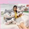 Husky Bone With Plush Toy Cartoon Dog Stuffed Doll Bedroom Decoration Gifts