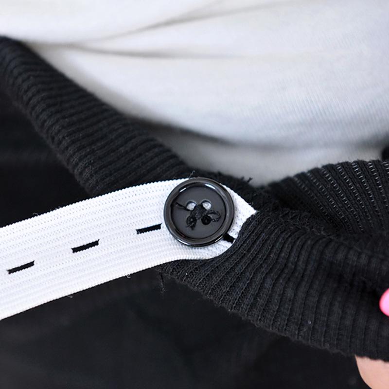 Plus Size Fleece-Lined Maternity Pants with Belly Support for Autumn and Winter