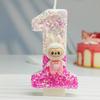 Cute Rabu Doll Digital Candle Cartoon Birthday Cake Decoration Party Decoration DIY Ornaments