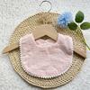 Babero de saliva cómodo de color puro algodón de azúcar para niños y niñas Toalla de saliva de encaje sólido para bebé Toalla de saliva Suministros para bebés