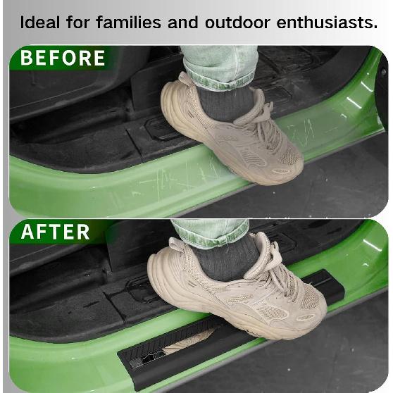 Door Sill Guard Protector for Ford Bronco 2026 2025- Accessories 4 Door, Door Edge Guards with 1966 Pattern Paying Tribute 60th