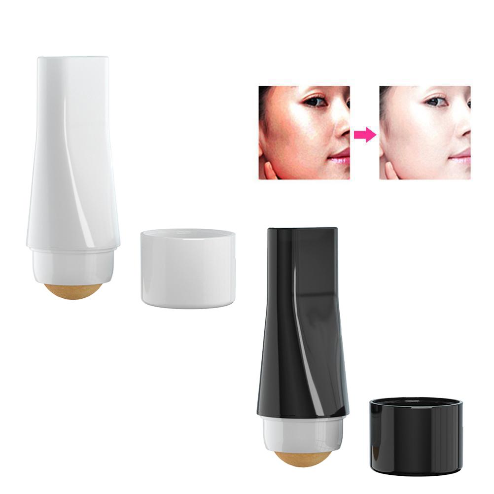 

Портативный роликовый массажер для лица с абсорбирующим маслом из вулканического камня, роликовый массажер для глубокой очистки масла