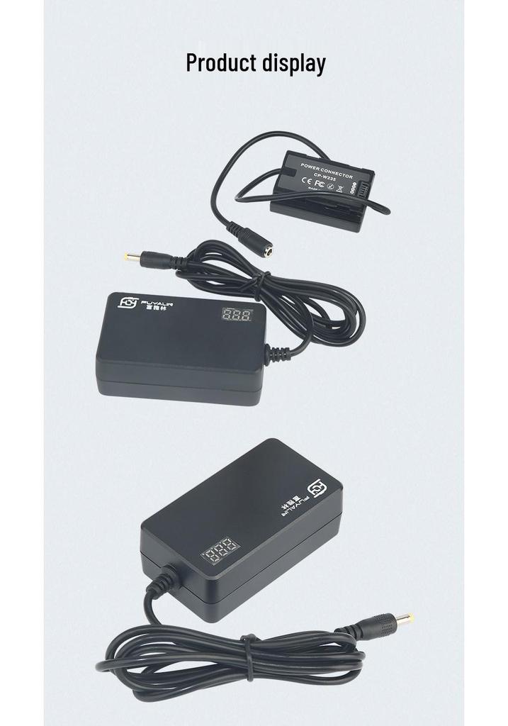 W235 Fake Battery External Power Supply for Fuji X-T4 and GFX 100S Cameras - Ideal for Live Streaming.