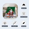 Decorative Large Throw Blanket Green Santa Claus Blanket Xmas Holiday Blanket for Couch Sofa Bed Soft Cozy Lightweight Fuzzy