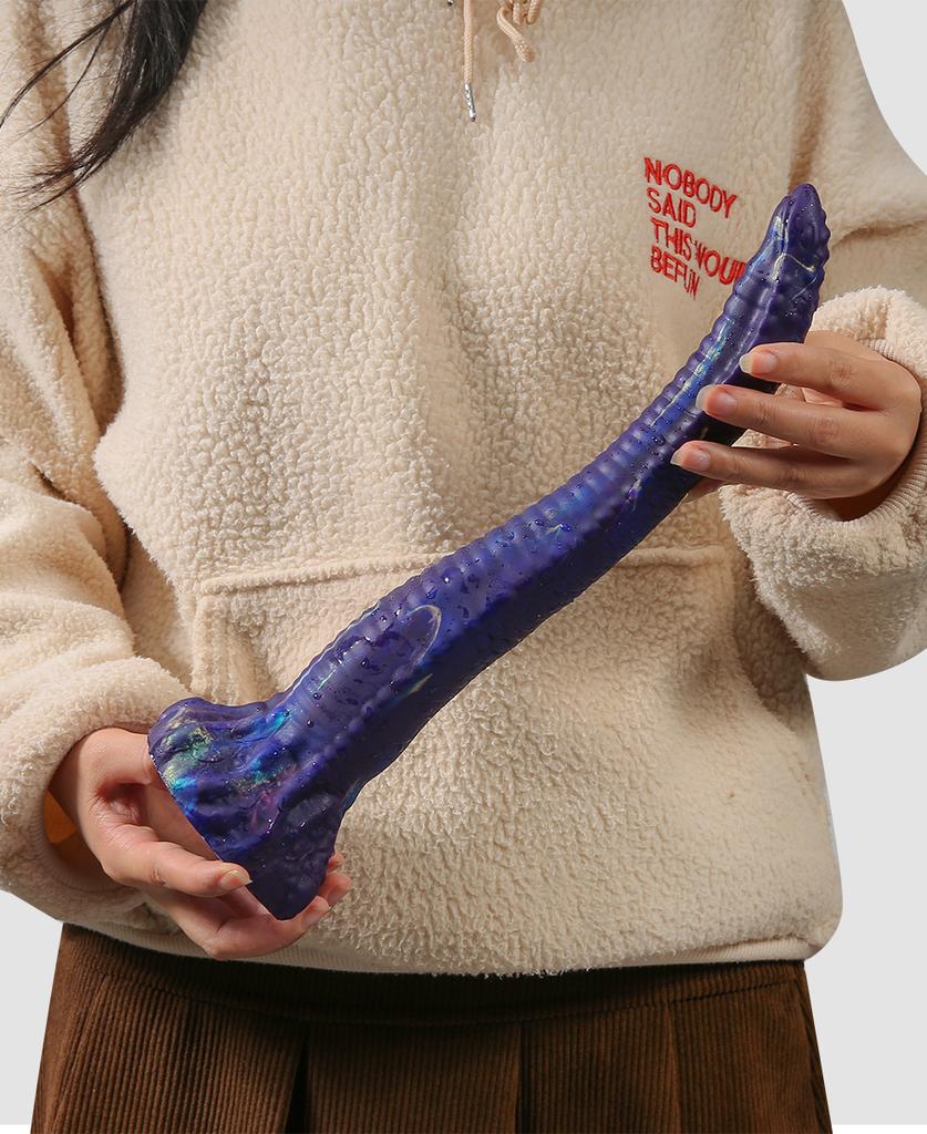 King Snake Deep Anal Plug, Iridescent Design, Soft Silicone & Strong Suction – Dual Sizes for Ultimate Fulfillment