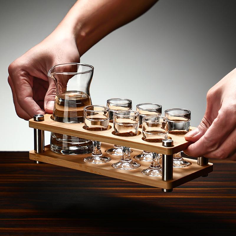 Luxury Small Whiskey Glasses Set Home Use Bullet Cup Pouring Vessel Premium Quality Glassware for Fine Wine And Spirit Tasting