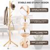 New 8 Hooks Coat Rack Space Saving Sturdy Hanging Pole Rack Floor-standing Clothes Drying Stand Room Organization