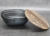 Asahi Iwate Prefecture Traditional Craftsmanship Nanbu Iron Irori Pot 27 with Two Handles and Wooden Lid and IH Commercial Use (2.8L Capacity) (Gas