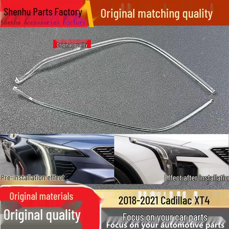 

Cadillac XT4 18-21 Headlight & Daytime Running Light Guide Strip Passenger s Side Light Guide - Short