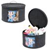 Dustproof Hat Storage Box Zippered Lid Window Cap Organizer Bag Collapsible Large Capacity Cowboy Hat Container Closet