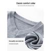 Luomeng Men's Winter V-Neck Thickened Knit Sweater WLL204