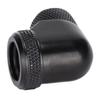 Water Cooling Fitting 360 Degree Rotating Computer WaterCooled AntiDropping Hard Tube Connector(Black )