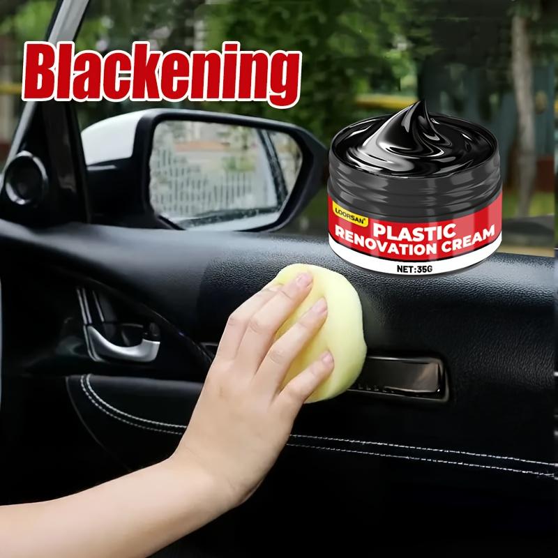 High-Grade Car Plastic Polishing Wax,Crystal Coating Paste for Tires& Interior Parts,Smooth Application,Auto Detailing Essential