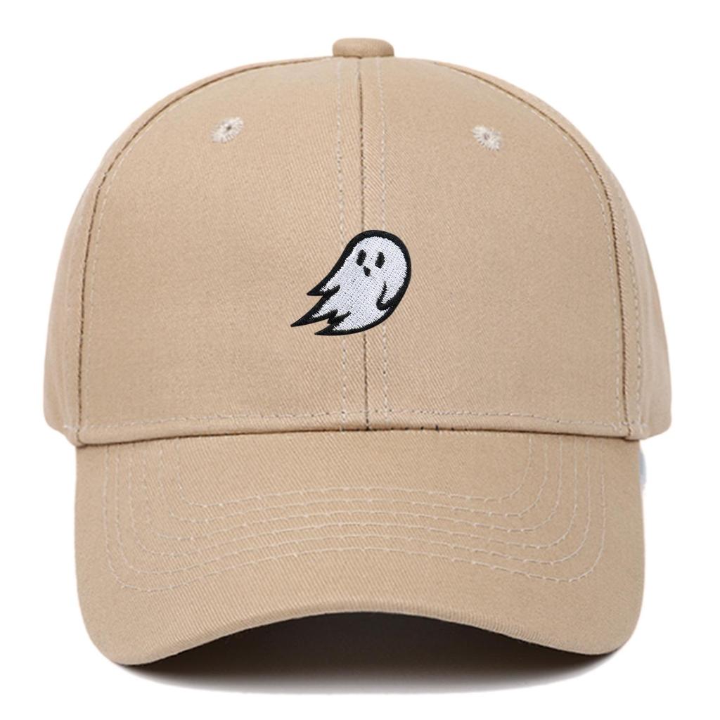 Ghost Embroidery Baseball Cap - Unisex Summer Sports Hat, Custom Logo, Various Colors