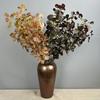 6pcs Simulation Plants Silk Crabapple Leaves Living Room Decoration 90cm Artificial Red Crabapple Leaf Branch Green Plant