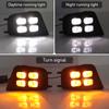 Car DRL For Toyota Tacoma 2012 2013 2014 2015 LED Daytime Running Lights Daylight Turn Signal Driving Auto Styling Fog Lamp 2pcs
