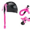 2pcs Motorcycle Helmets Ponytail with Bowknot Detachable Suction Cup Helmets Pigtail Universal Helmets Braid Multi Color
