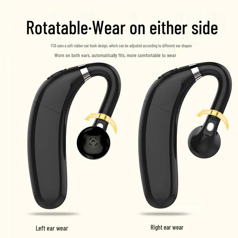 OKSJ Single Ear Ear-Hook Wireless Bluetooth Headset
