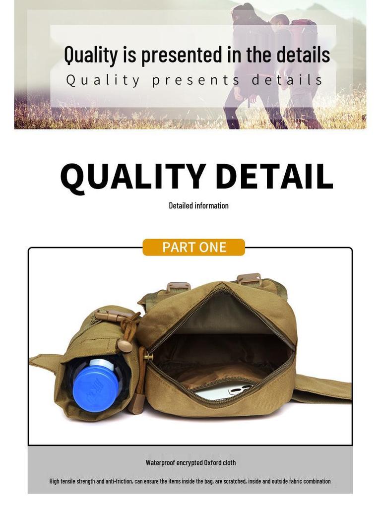 Unisex Multifunctional Waterproof Fanny Pack - Large Capacity for Outdoor Sports, Running, Work, and Fishing