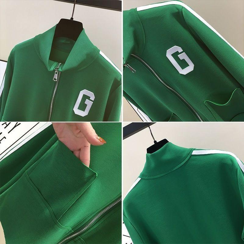 Autumn Letter Stripe Thin Short Jacket Women's Top Design Sense Niche Sweet Chic Baseball Uniform