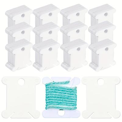 100 stuks plastic floss klossen, borduur floss kaarten voor kruissteek draad knutselen doe-het-zelf naaien opslag, harde floss klossen