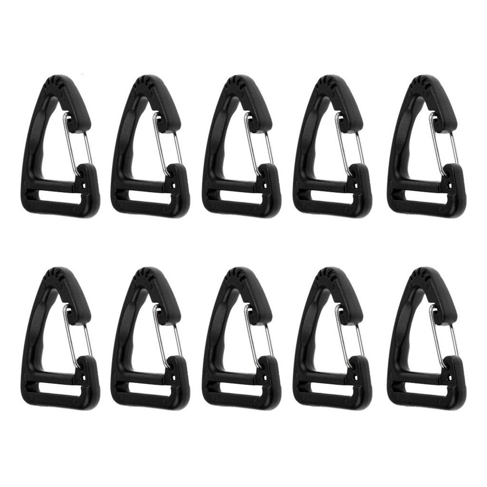 Accessories Plastic Alloy Keychain Belt Buckles Hooks Triangle Carabiner Spring Quickdraws Clip