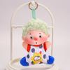 Creative Happy Plush Keychain With Polyester Fiber For Gift And Decoration
