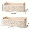 Bohemian Nordic Cotton Rope Hand-woven Desktop Cosmetics and Snacks Storage Basket Flower and Fruit Miscellaneous Storage Basket