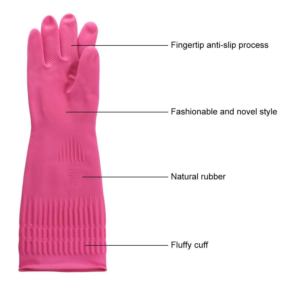 Protective Housework Waterproof Dishwashing Household Rubber Gloves Cleaning Tool Cleaning Gloves