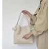 Handwoven Large-Capacity Tote: Spring/Summer 2026 Shoulder Bag for Daily Commute & Mother-Child Use