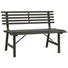 VidaXL Banc de jardin 110 cm Acier Noir