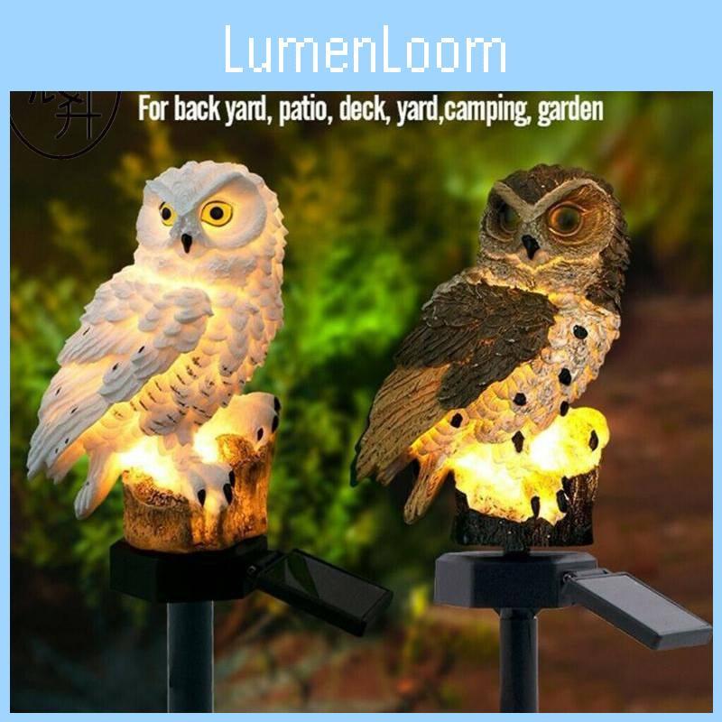 Owl Shaped Solar Led Garden Light With Waterproof Design For Outdoor Use